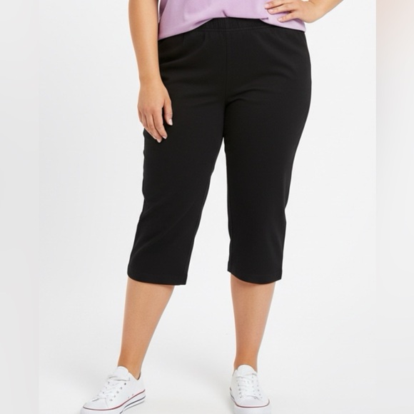 Woman Within Pants - Woman Within Black Capris